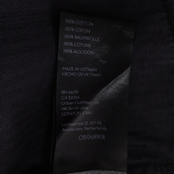 NWT FREE PEOPLE WASHED BLACK MAKAI CUT OFF MIDI SHORTS SIZE 25 - Picture 9 of 9